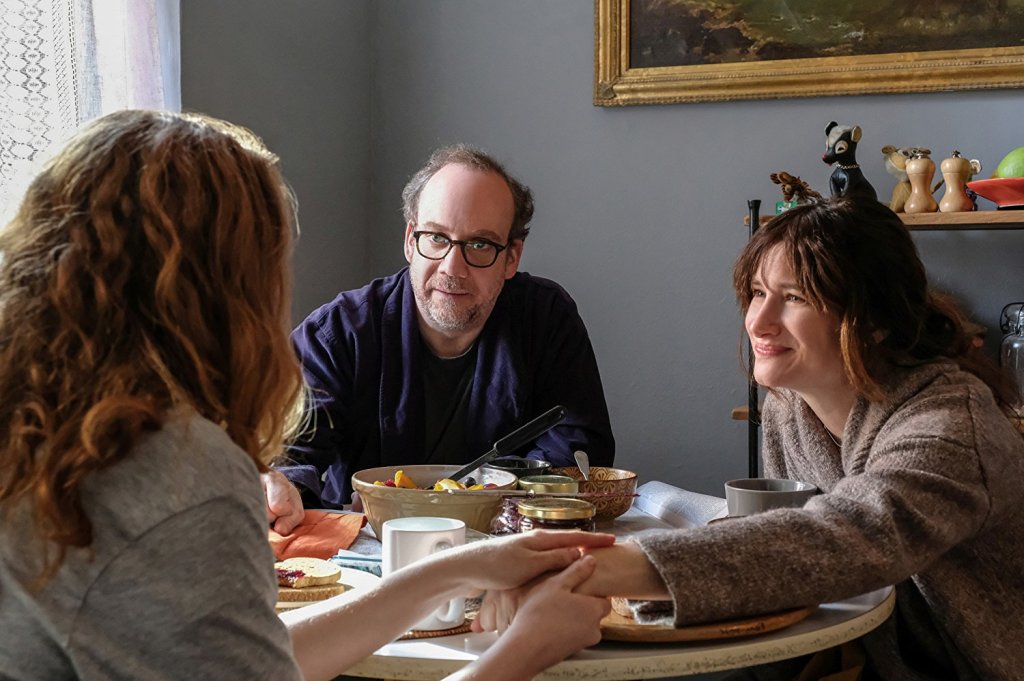 Kayli Carter Paul Giamatti and Kathryn Hahn in Private Life