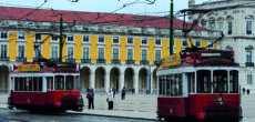 Lisbon distinctive trams