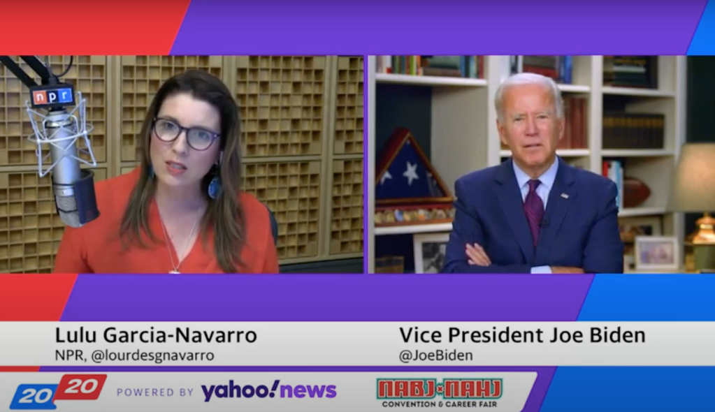Joe Biden interviewed by Lulu Garcia-Navarro of NPR