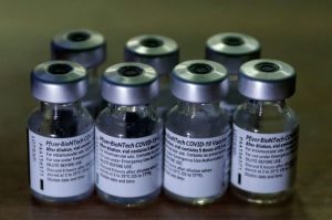 vaccines Empty Pfizer-BioNTech COVID-19 vaccine vials (Getty Images)