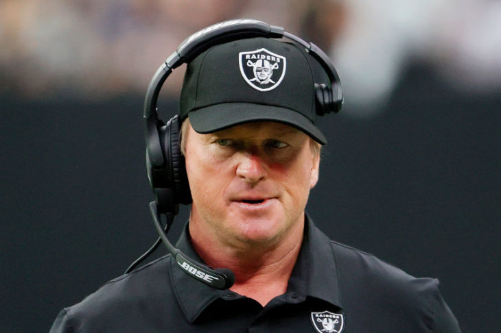 Former head coach John Gruden of the Las Vegas Raiders (Photo by Ethan Miller/Getty Images)