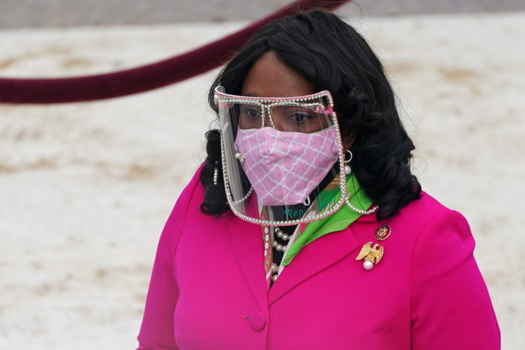 Rep. Terri Sewell of Alabama arrives for the inauguration of Joe Biden (Getty Images)