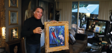 Tony Tetro at home with a forged Chagall (Coleman Beltrami)