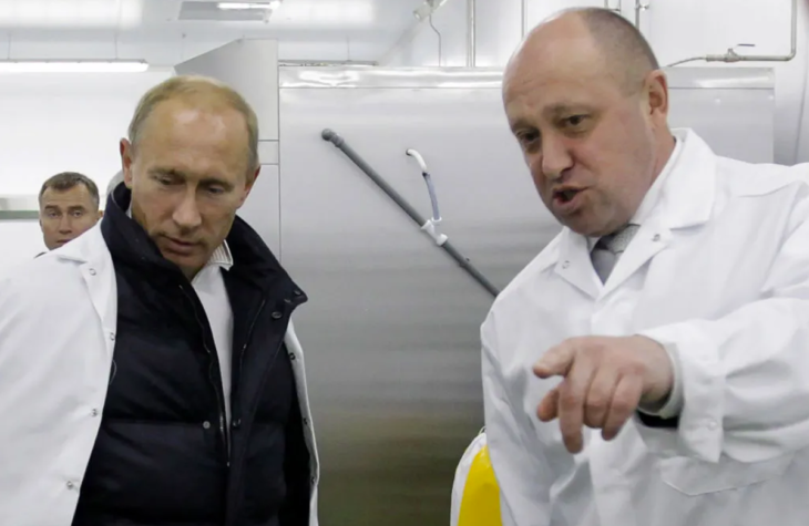 Vladimir Putin and Yevgeny Prigozhin