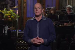 Woody Harrelson delivers his monologue on Saturday Night Live (NBC/YouTube screenshot)