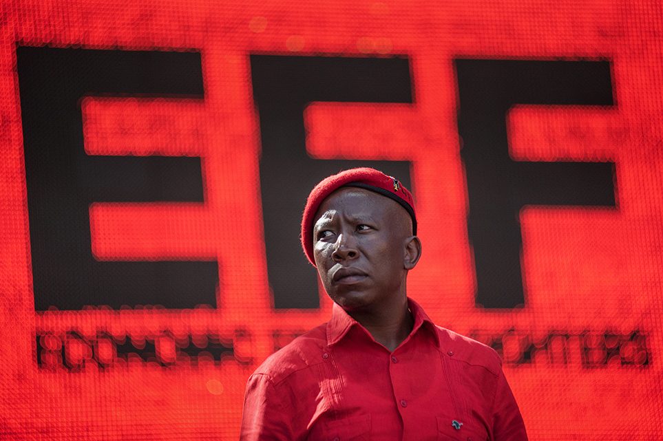 Julius Malema, head of the EFF