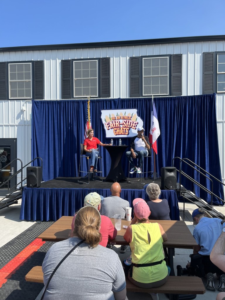 larry elder iowa state fair kim reynolds