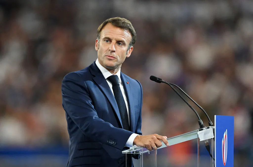 NextImg:Watch: Emmanuel Macron booed at Rugby World Cup opening ceremony