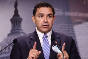 U.S. Rep. Henry Cuellar (D-TX) speaks on southern border security and illegal immigration, during a news conference at the U.S. Capitol (Photo by Kevin Dietsch/Getty Images)