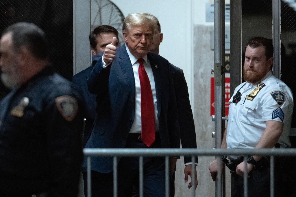 NextImg:Dullness on day one of Trump’s ‘hush money’ trial