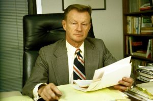 Zbigniew Brzezinski in his office in 1981 (Getty)