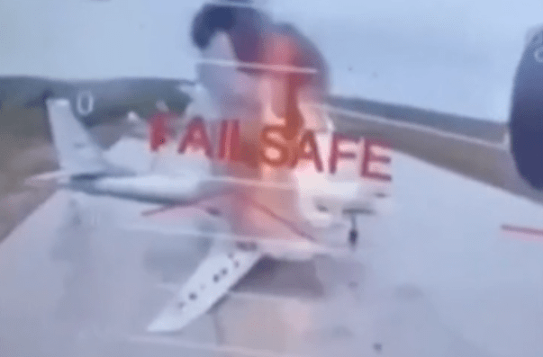 Plane explosion