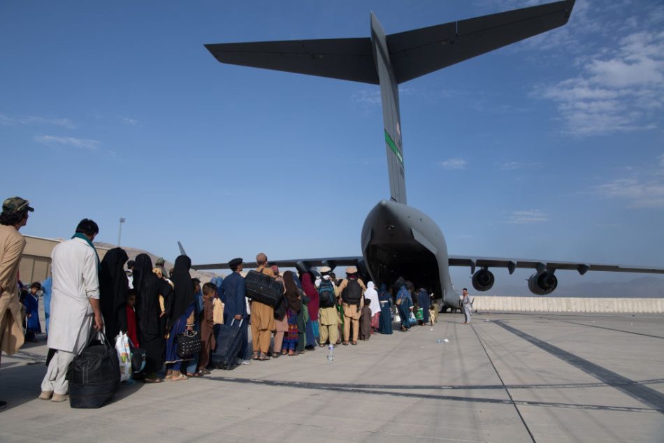 US Defense Force assists in ongoing evacuations from Afghanistan after data leak (Getty)