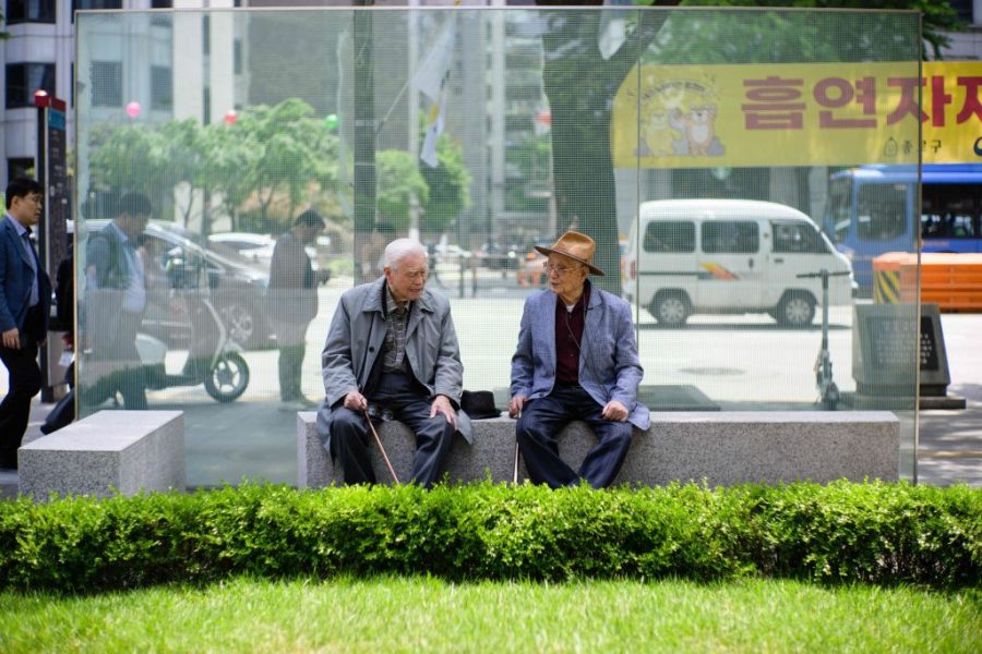 Two men in retirement in South Korea (Getty)