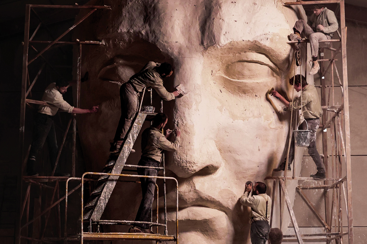 The French sculptors building the new Statue of Liberty