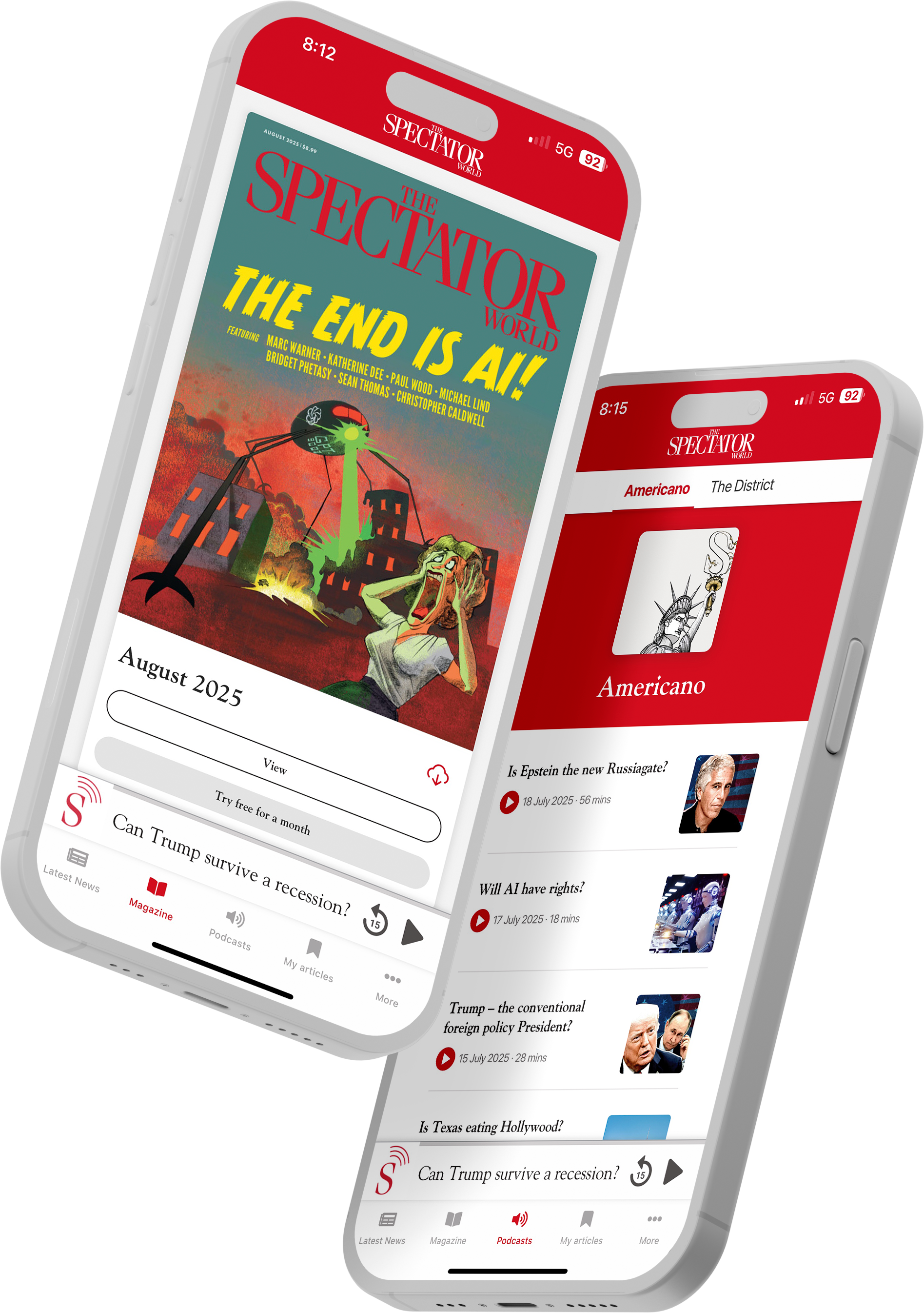 Spectator World Mobile App
