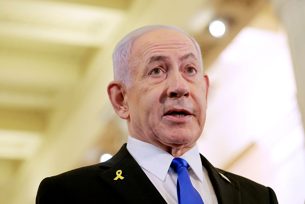 Benjamin Netanyahu on the Gaza Strip (Getty)